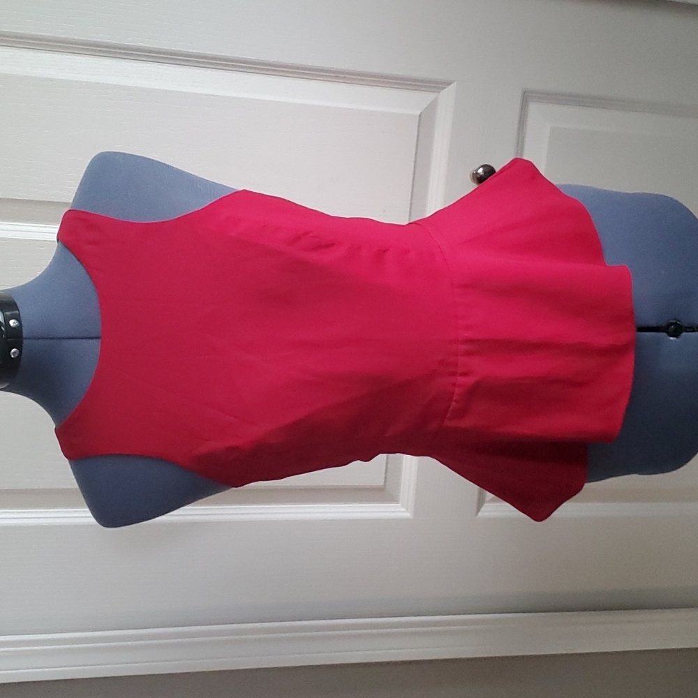 Red Express Peplum Top